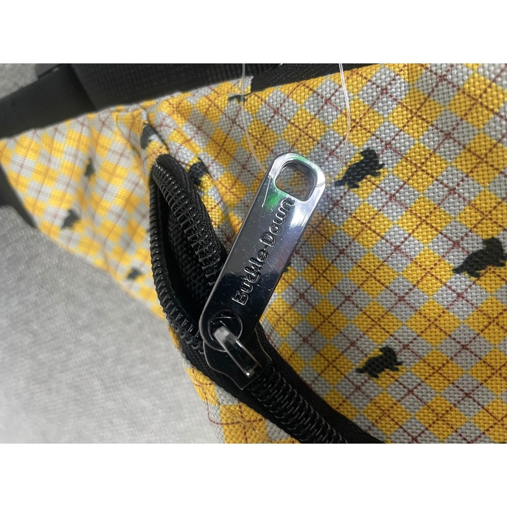 Harry Potter Hufflepuff Buckle-Down Fanny Pack Yellow Badger Wizarding World Bag - Picture 6 of 12